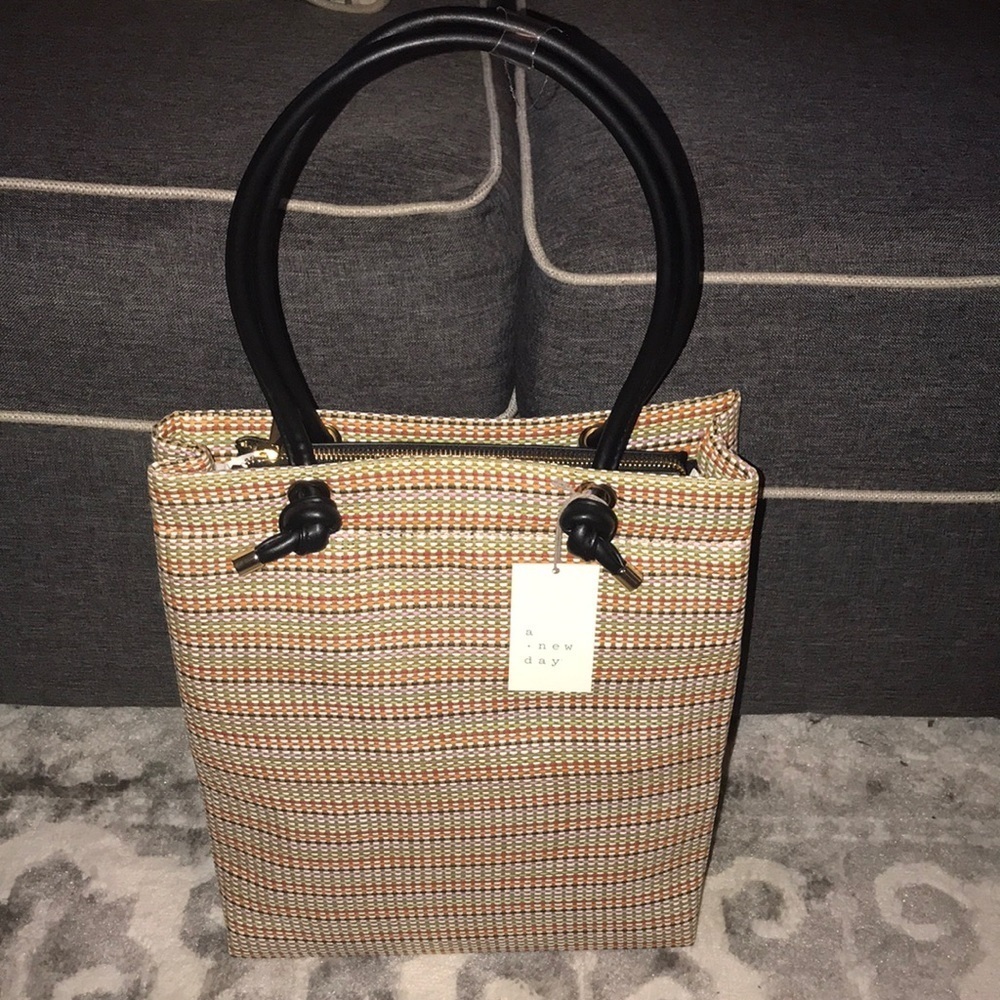 A New Day Multicolor Woven Tote